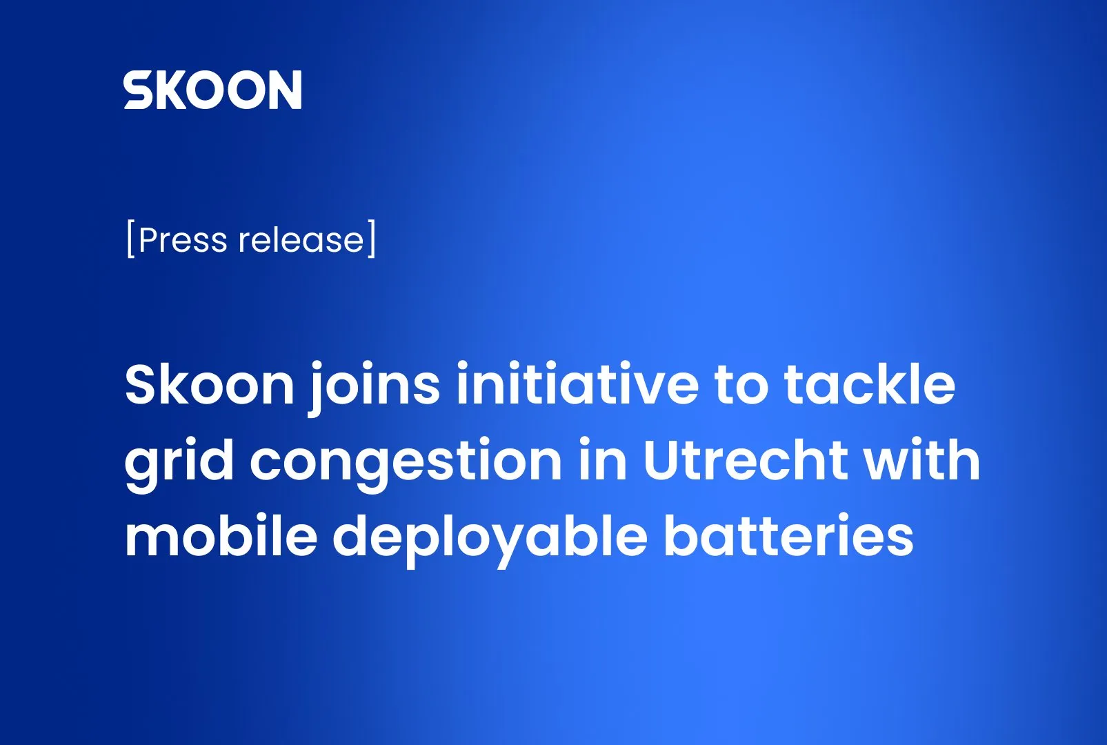 Utrecht mobile battery initiative