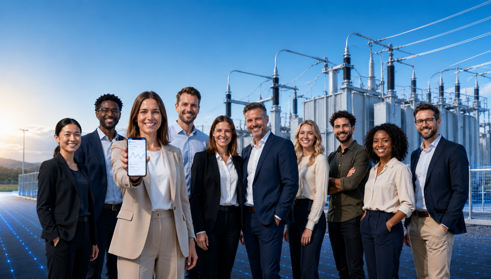 Battery energy storage containers deployed at an industrial site